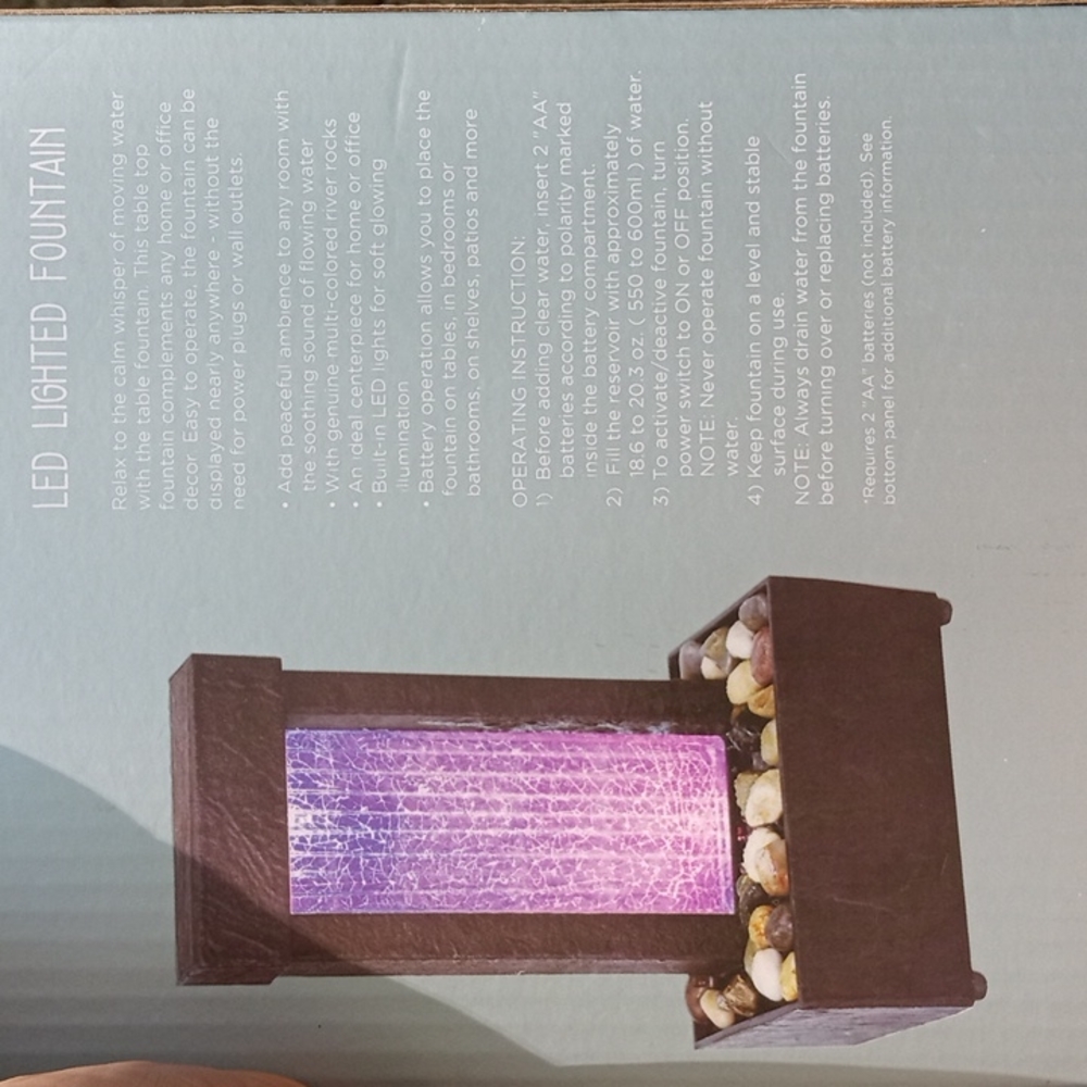 LED Lighted Fountain